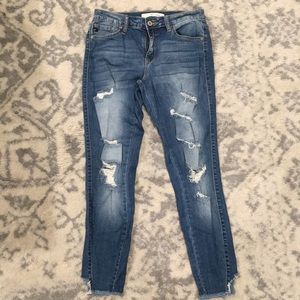 Kancan Distressed Skinny Jeans - Size 26